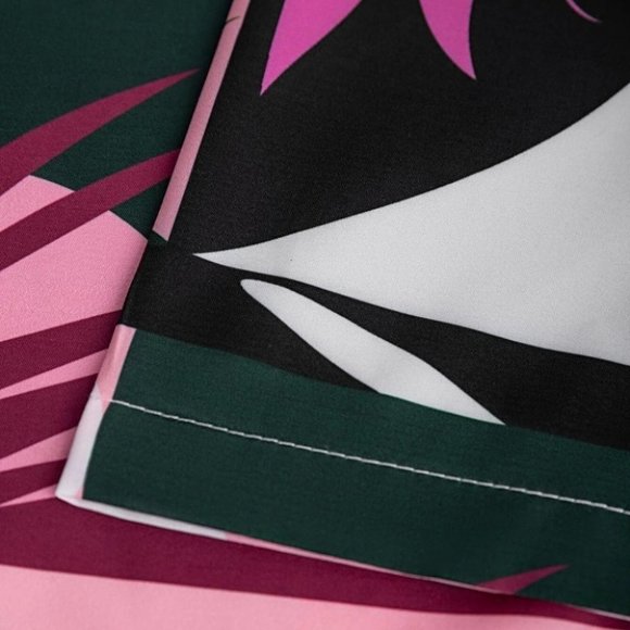 Pink Mens Button Up Tee Shirt - Picture 5 of 6